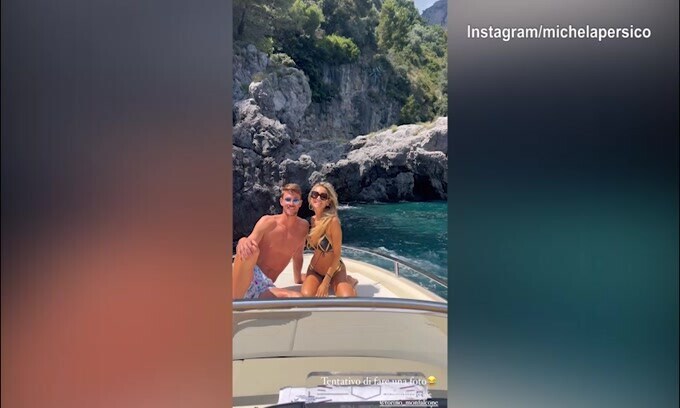Escursione in barca per Rugani e la Persico: il video social