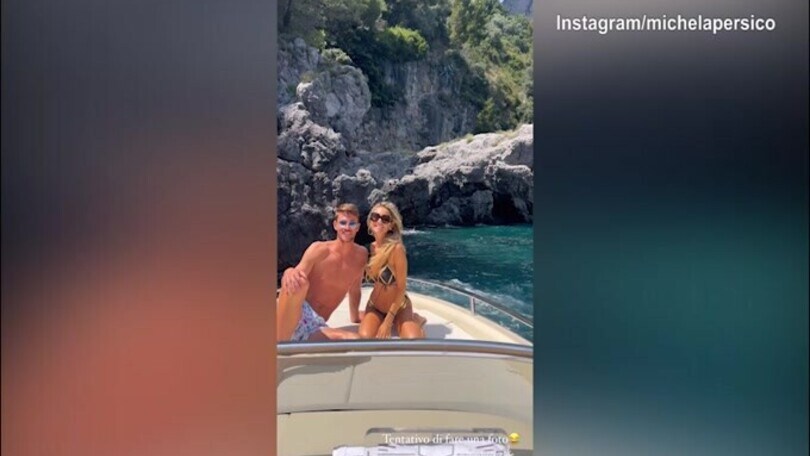 Escursione in barca per Rugani e la Persico: il video social