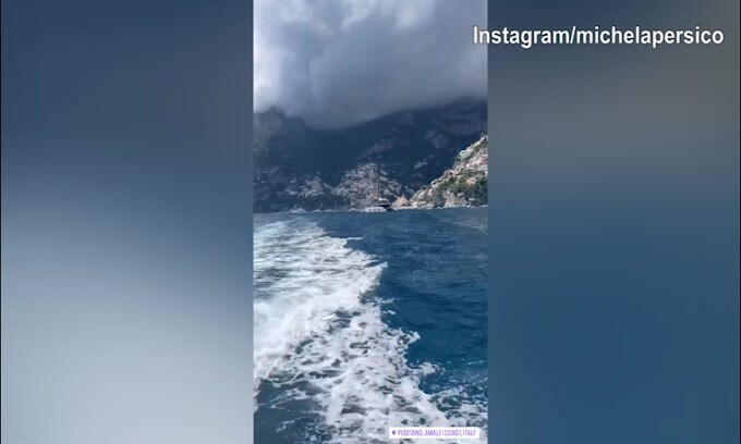 Positano, continua la gita romantica di Rugani e Persico