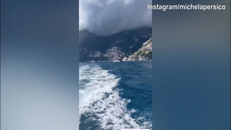 Positano, continua la gita romantica di Rugani e Persico