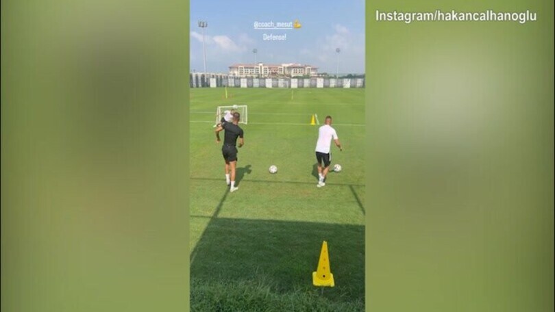 Calhanoglu lavora per l'Inter: l'allenamento è perfetto!