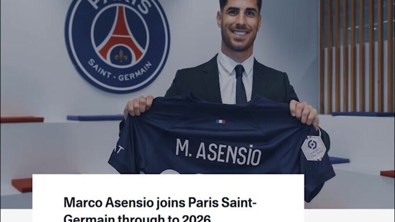Psg, è ufficiale: Asensio ha firmato fino al 2026