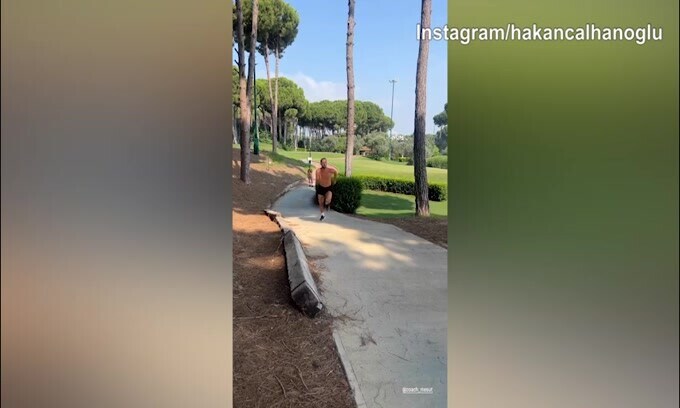 Calhanoglu, corsa e duro lavoro di primo mattino