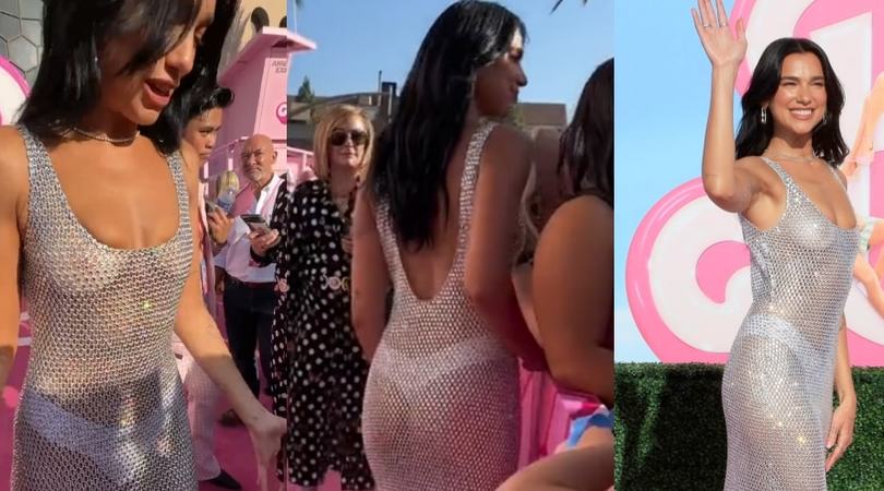 Dua Lipa spiazza anche Barbie: nude look alla premiere del film