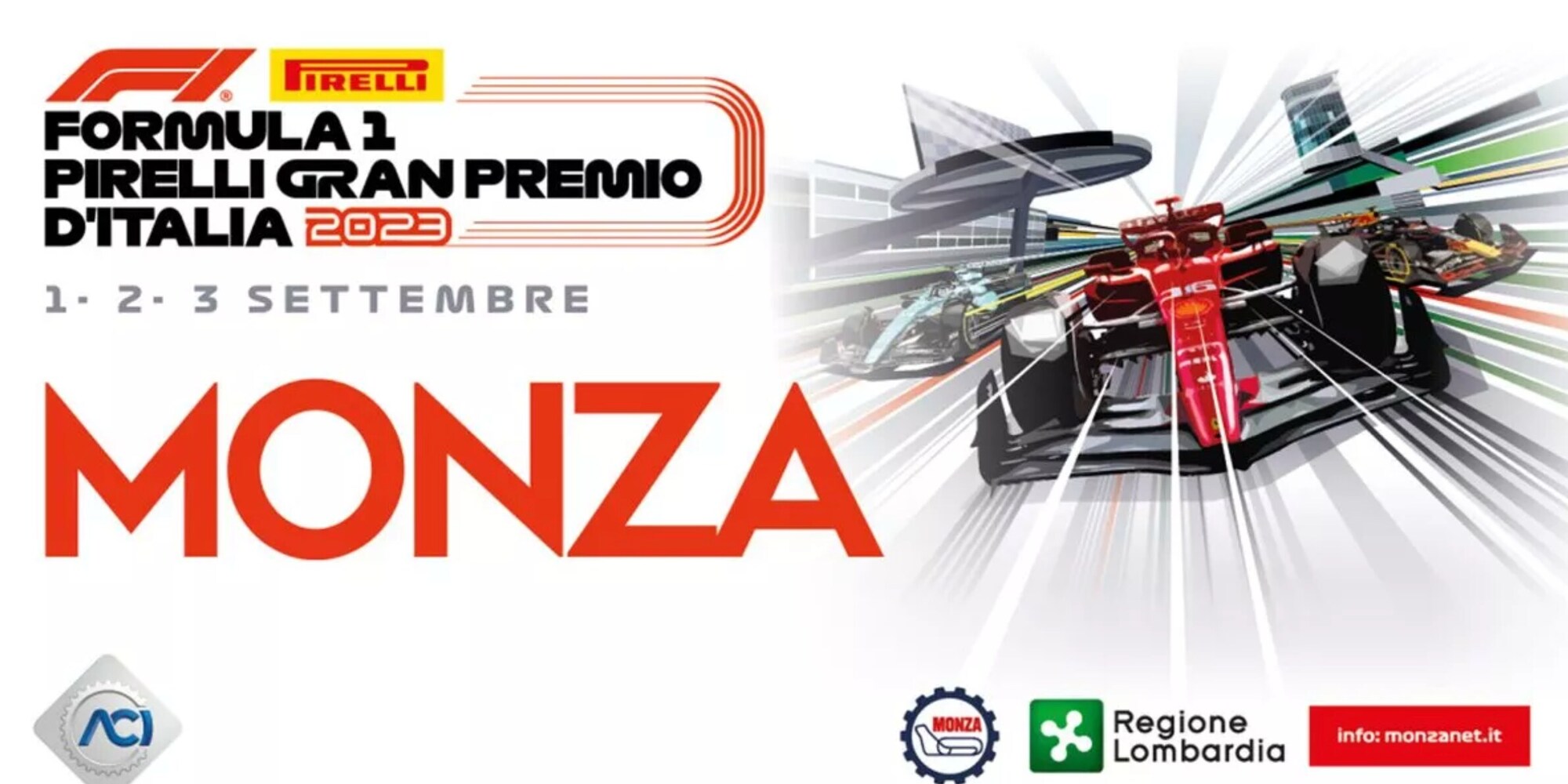Formula 1: ecco il poster di Monza, un inno alla velocità