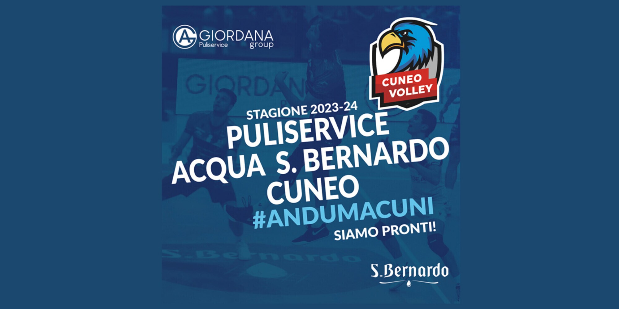 Puliservice Acqua S.Bernardo Cuneo, il nuovo naming dell’A2 biancoblù