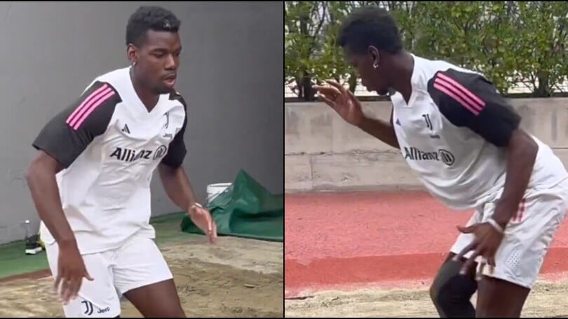 Juve, Pogba accelera: allenamento sulla sabbia