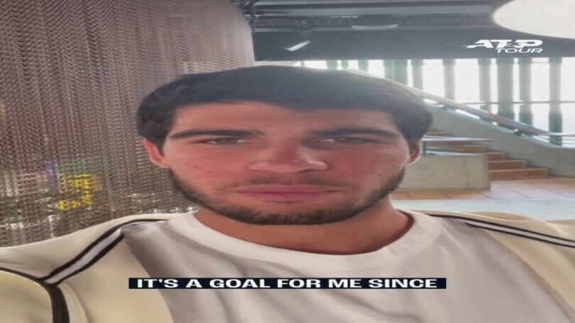 Alcaraz alle ATP Finals Torino: "Sono felice, era un mio obiettivo"