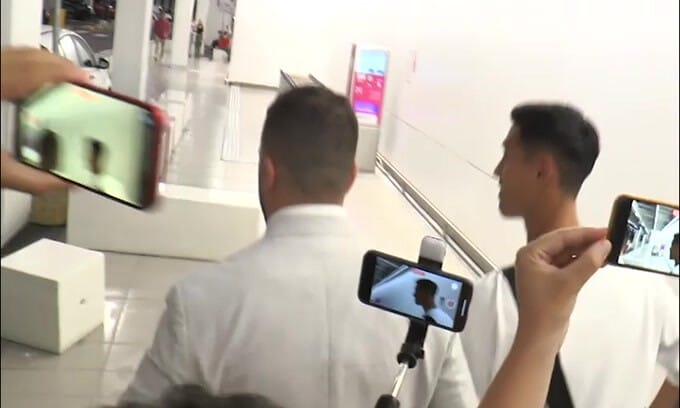 Milan, a Linate è sbarcato Reijnders