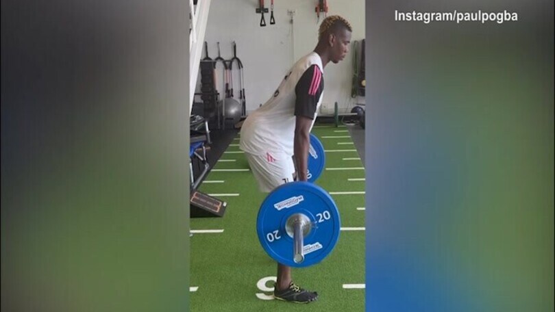 Juve, Pogba sprinta in palestra