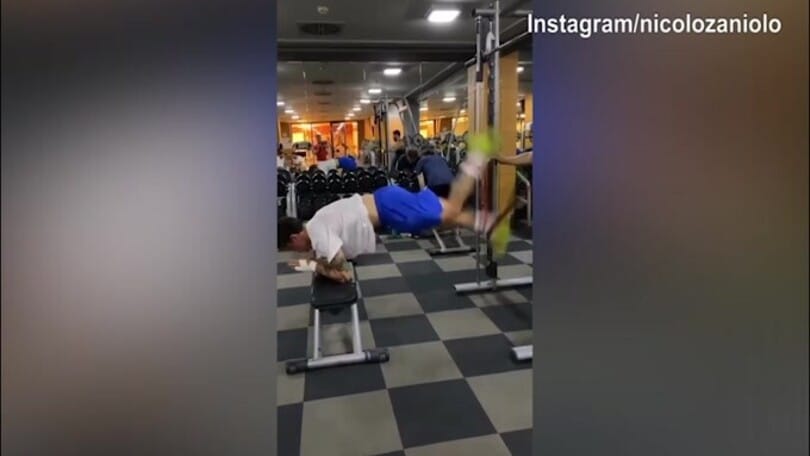 Zaniolo, mano fasciata ma il lavoro in palestra prosegue