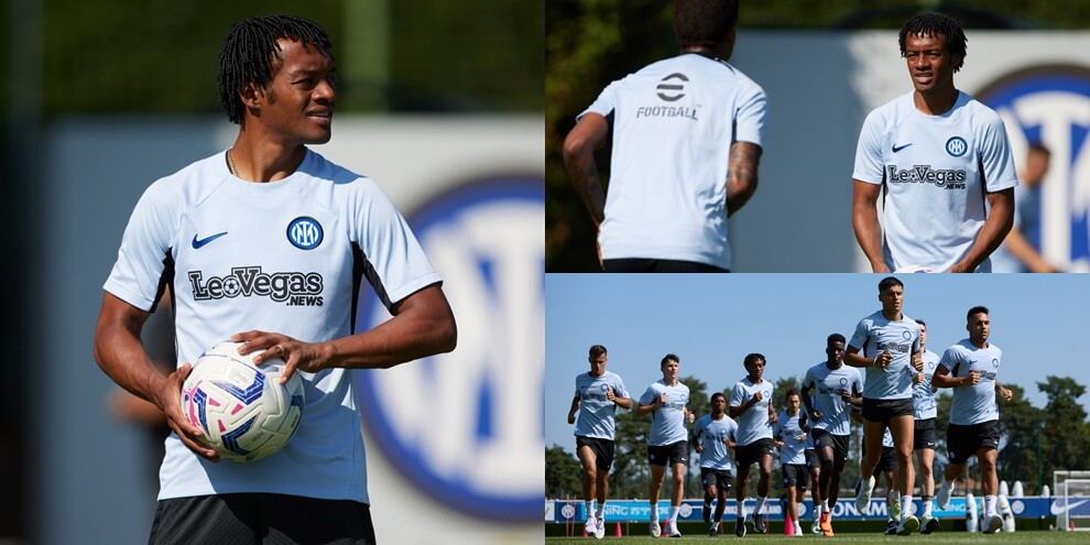 Cuadrado nel mondo Inter: primo allenamento in maglia nerazzurra