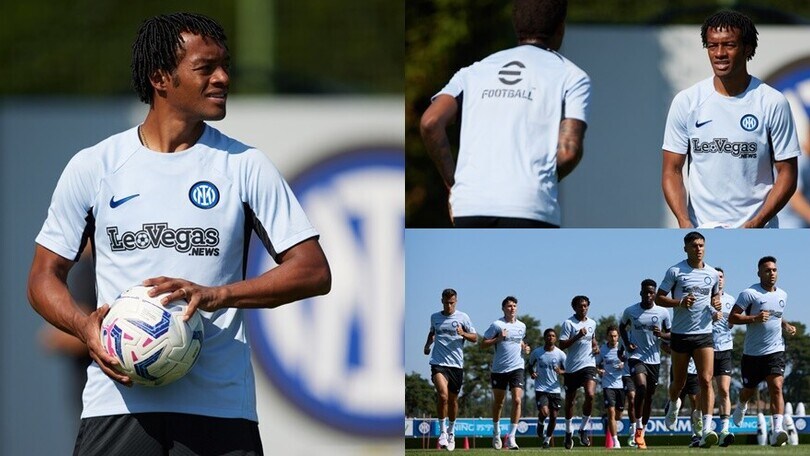 Cuadrado nel mondo Inter: primo allenamento in maglia nerazzurra