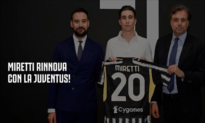 Juve, è ufficiale: Miretti ha rinnovato fino al 2027