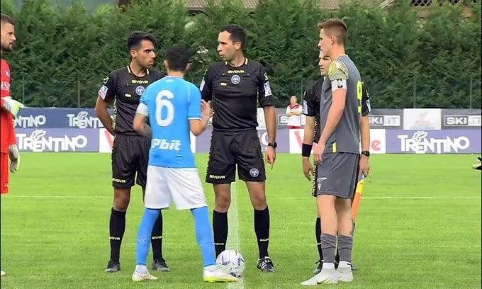 Napoli-Anaune Val di Non 6-1, i primi gol degli azzurri di Garcia