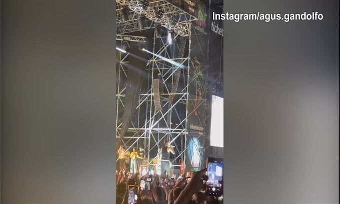 Lady Martinez al concerto di Ozuna