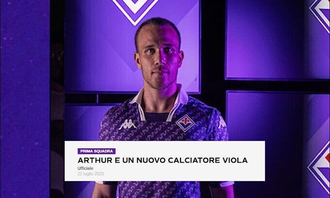 Juve, è ufficiale: Arthur alla Fiorentina