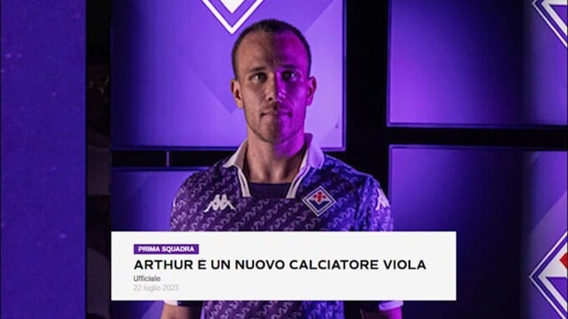 Juve, è ufficiale: Arthur alla Fiorentina