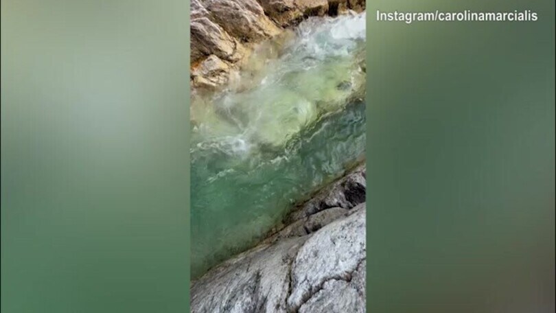 Relax e pace dei sensi: scappata al fiume per Lady Cassano