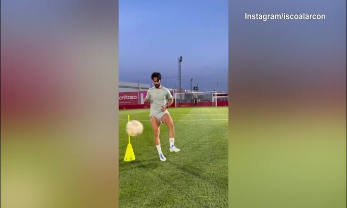 Una giornata da svincolato: l'allenamento di Isco