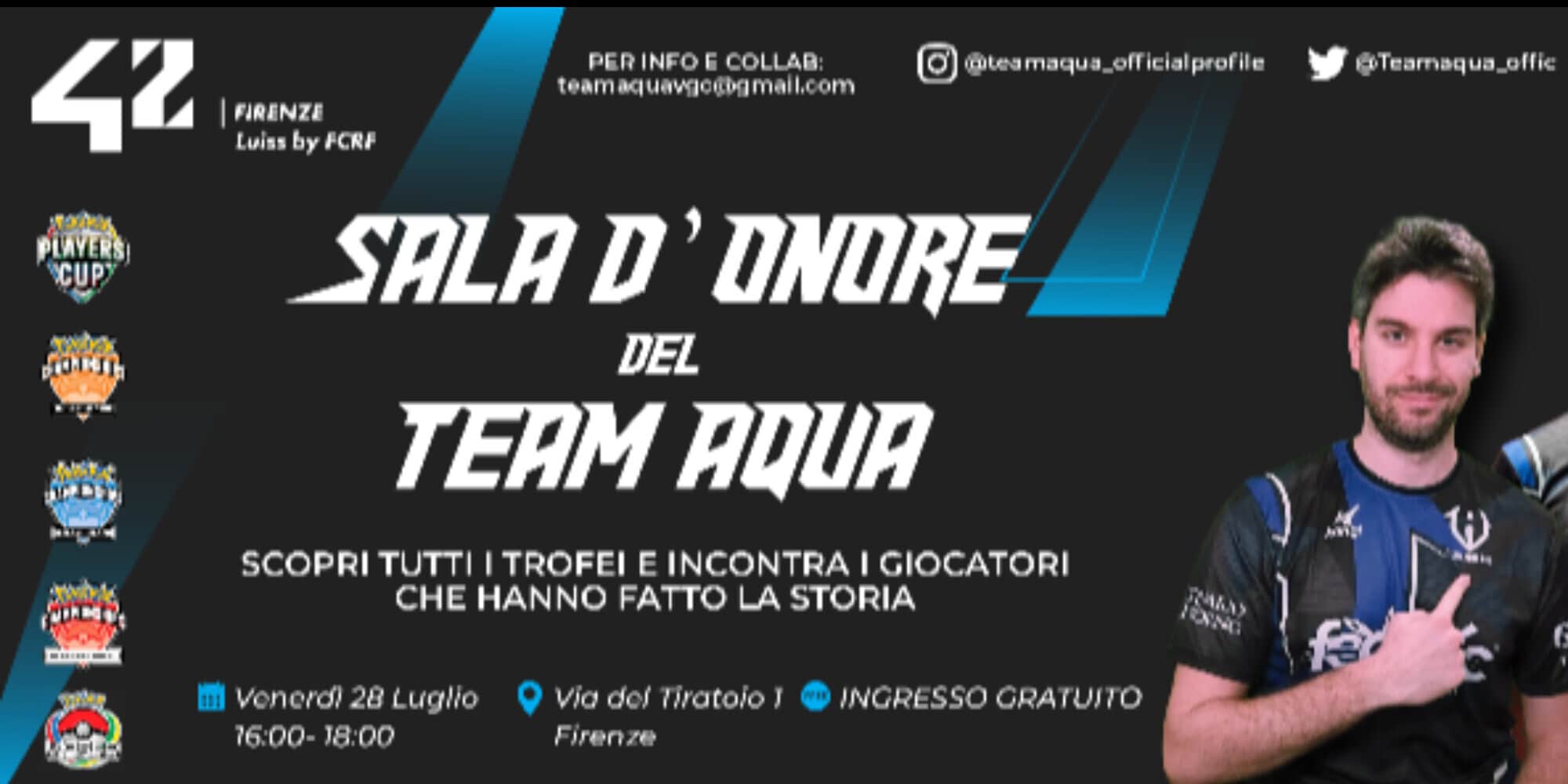 L'Italia degli eSport di Pokémon celebra il Team Aqua con una sala d'onore a Firenze