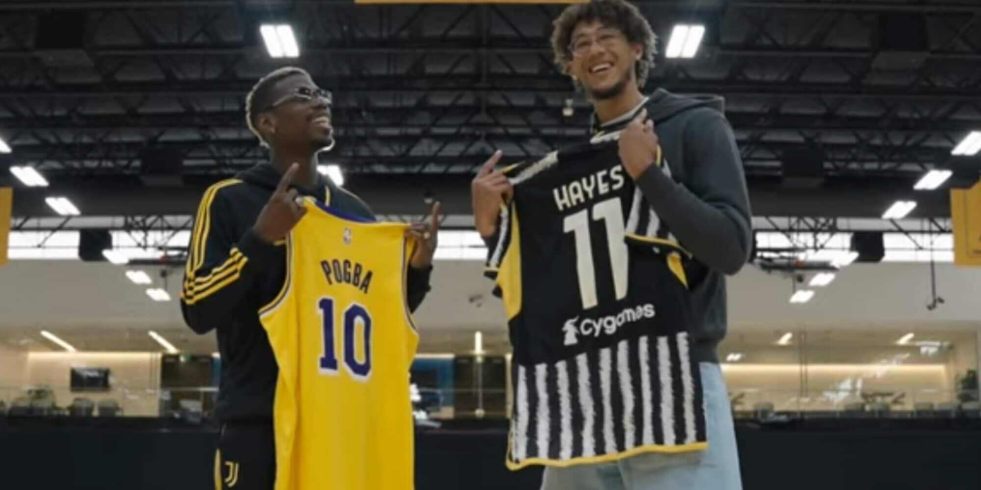 Pogba-Hayes, Juve-Lakers a Los Angeles: lo show è servito