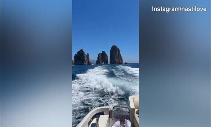 Nasti e Zaccagni, relax in barca