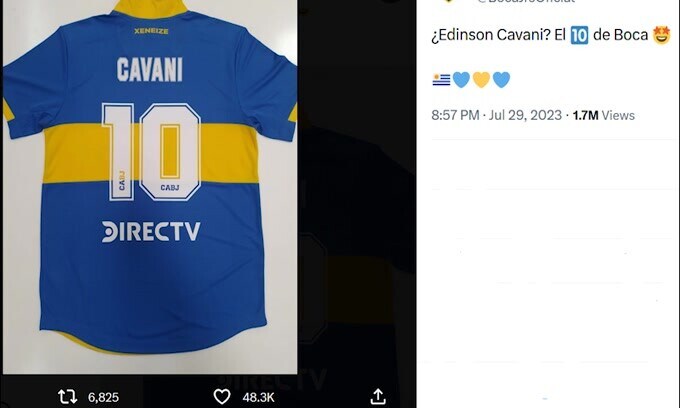 Ufficiale: Boca Juniors, ecco Cavani