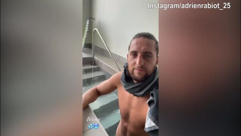 Juve, per Rabiot recupero in piscina alla Continassa