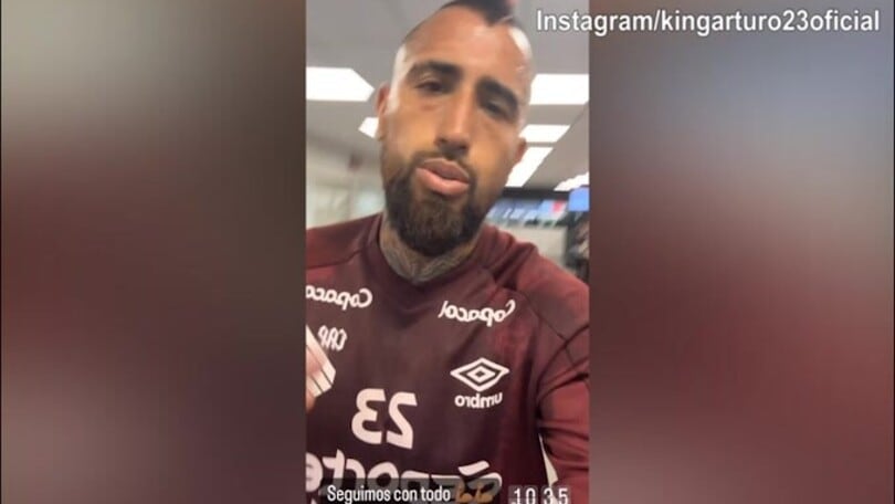 Vidal al lavoro in palestra: tanto sudore per il cileno!