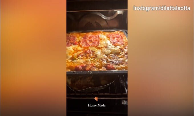 Diletta Leotta, una buona pizza cuoce in forno!