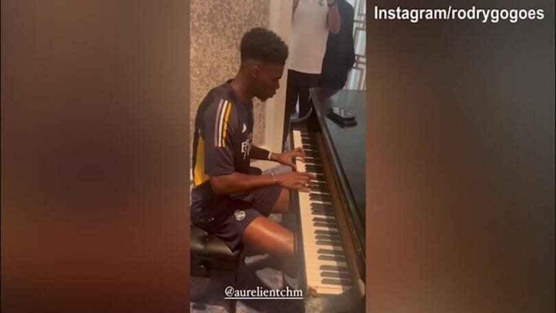Tchouameni, tocco di classe al pianoforte
