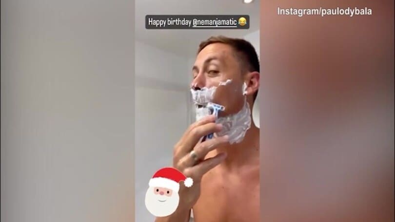 Roma, gli auguri di Dybala a 'Babbo' Matic