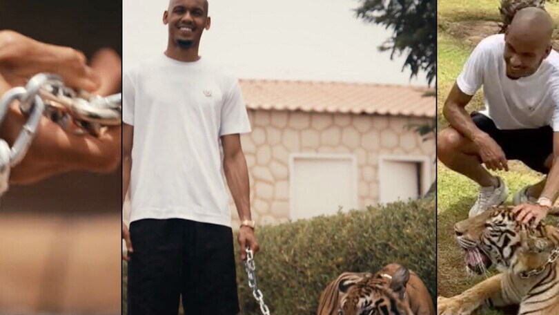 Fabinho, tigre al guinzaglio: presentazione shock con l'Al Ittihad