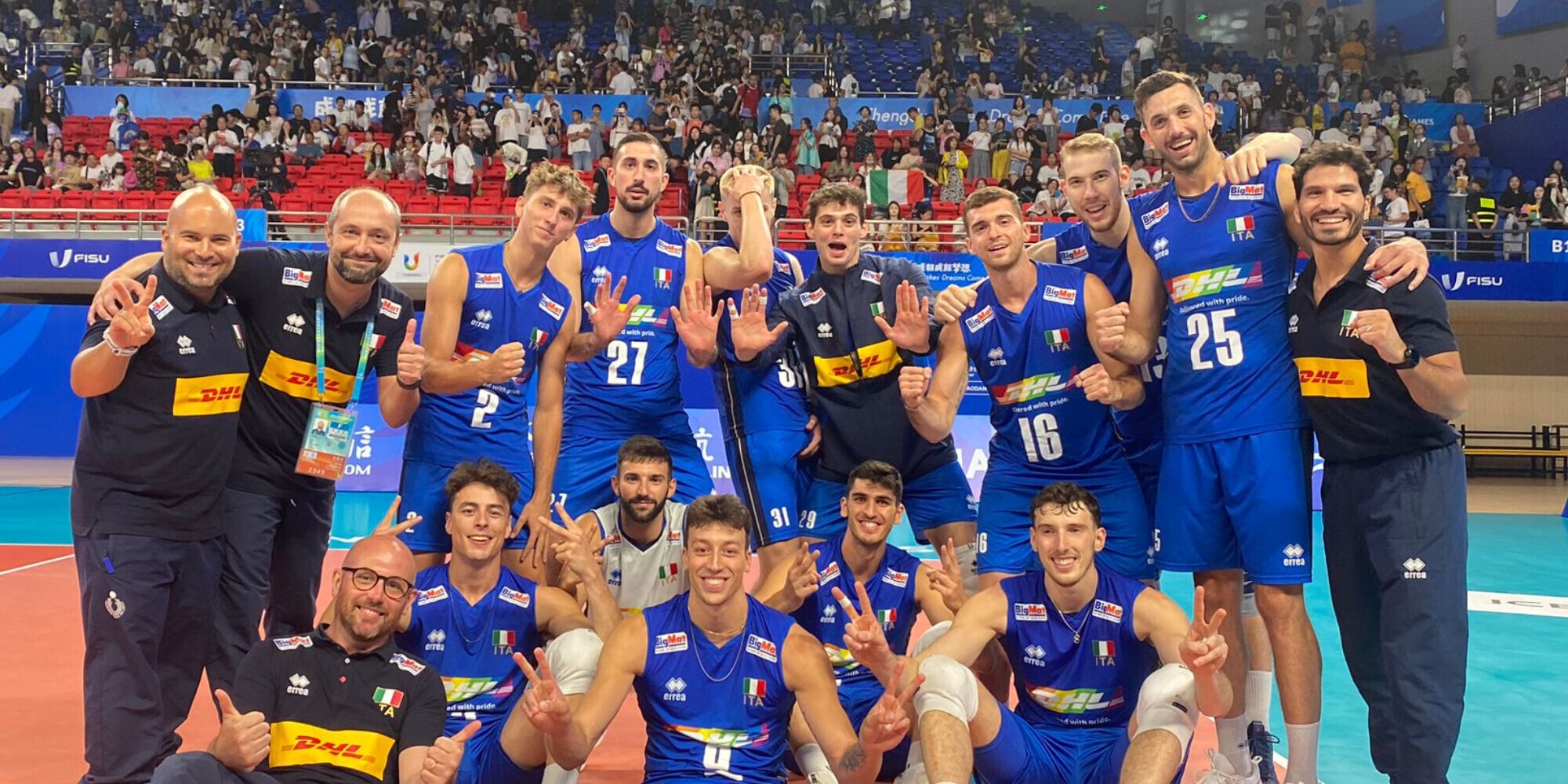 Universiadi: l'Italia ai quarti, travolto il Brasile
