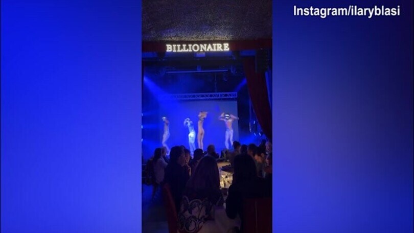 Ilary Blasi, grande serata al Billionaire
