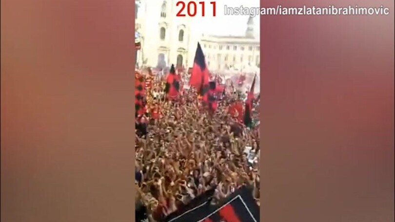 Milan, nostalgia Ibra: lo svedese celebra gli scudetti in rossonero