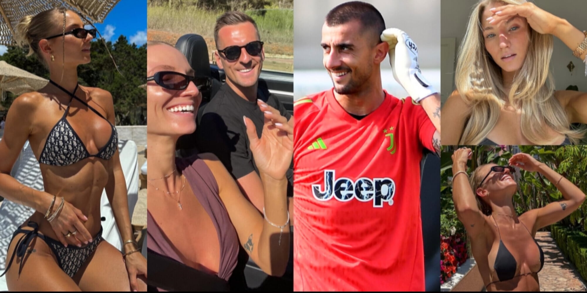 Milik romanticone in vacanza con Agata. E Perin commenta così la foto