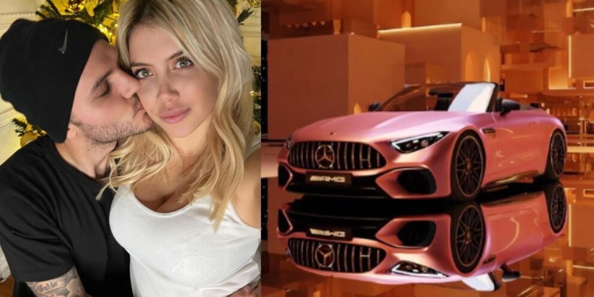 Wanda Nara, l'indizio social: vuole la Mercedes di Barbie da 200mila euro