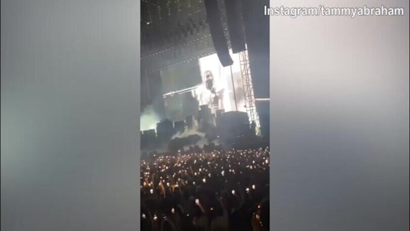 Roma, Abraham presente al concerto di Travis Scott