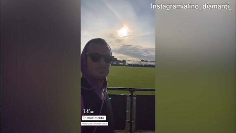 Diamanti iniza la giornata nell'Accademy...del Manchester City