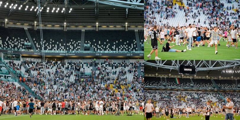 Juve, l'invasione dei tifosi all'Allianz Stadium