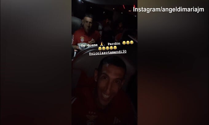 Benfica, Di Maria subito decisivo: gol in Supercoppa e festa in pullman