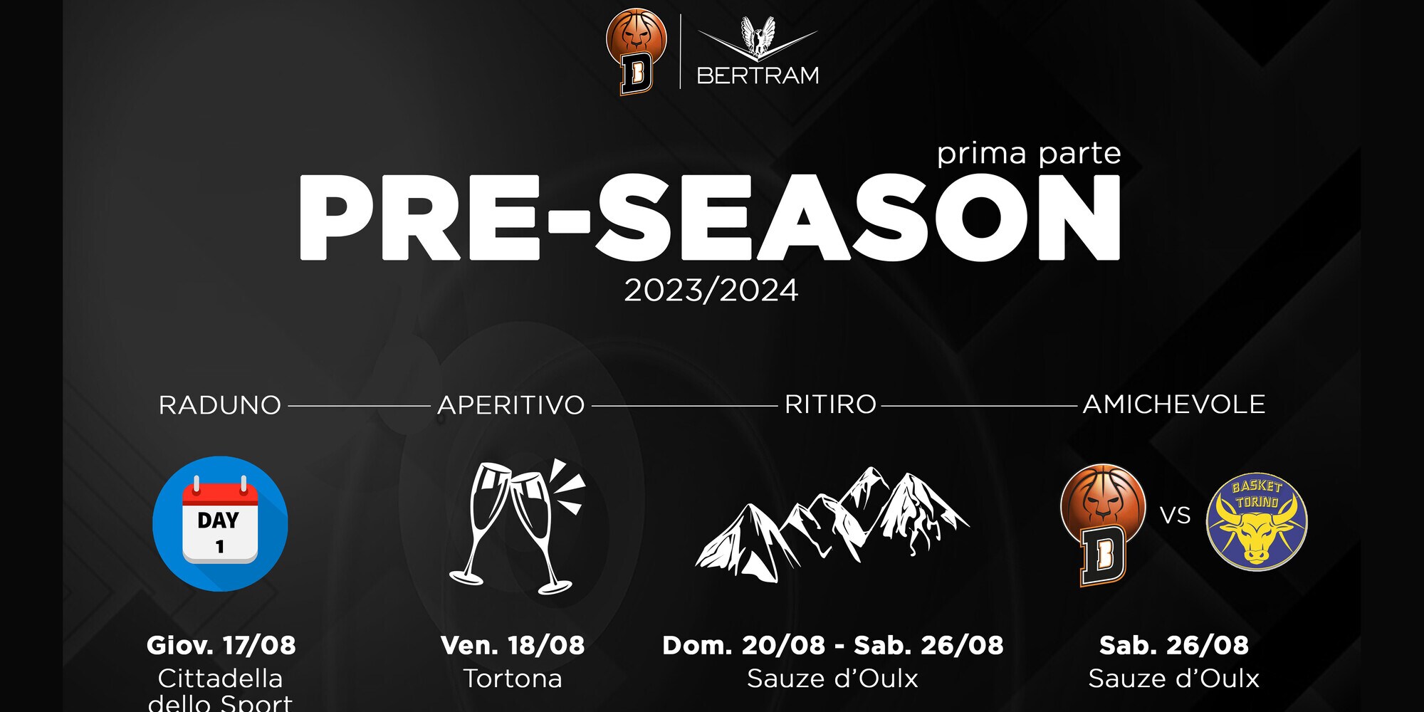 Le prime date della preseason dei Leoni
