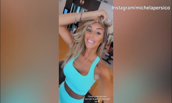 Michela Persico gongola: "Palestra libera..."