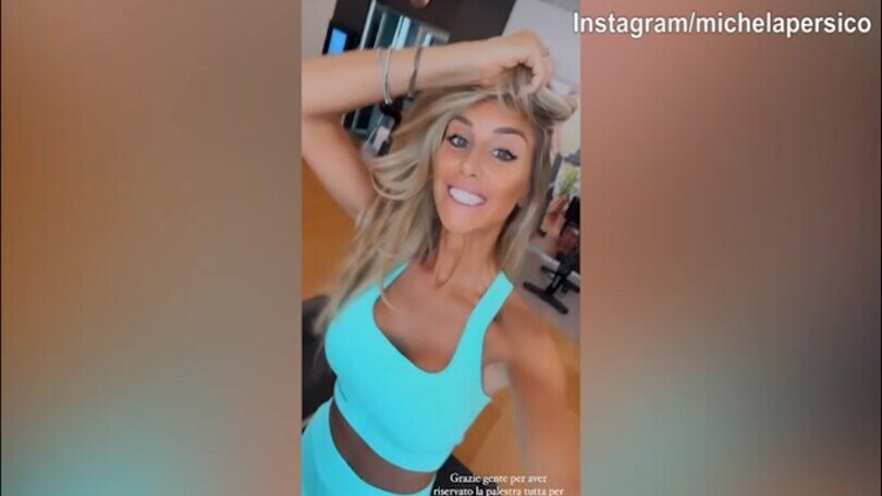 Michela Persico gongola: "Palestra libera..."