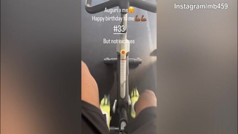 Mario Balotelli, compleanno in palestra