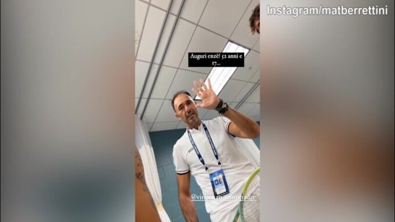 Berrettini al lavoro con Santopadre: "Quanti anni compi?"
