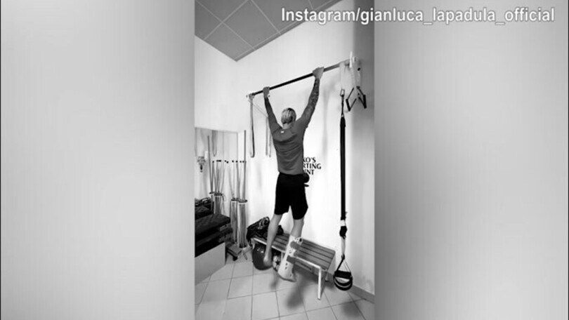 Cagliari, Lapadula si allena duramente in palestra