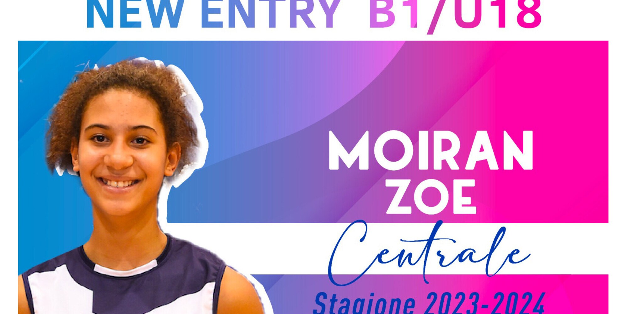 Agil Volley: Zoe Moiran nuovo tassello del reparto centrali!